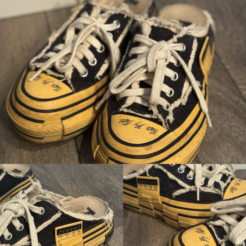 VesseL USA Black and Yellow Women's Sneakers